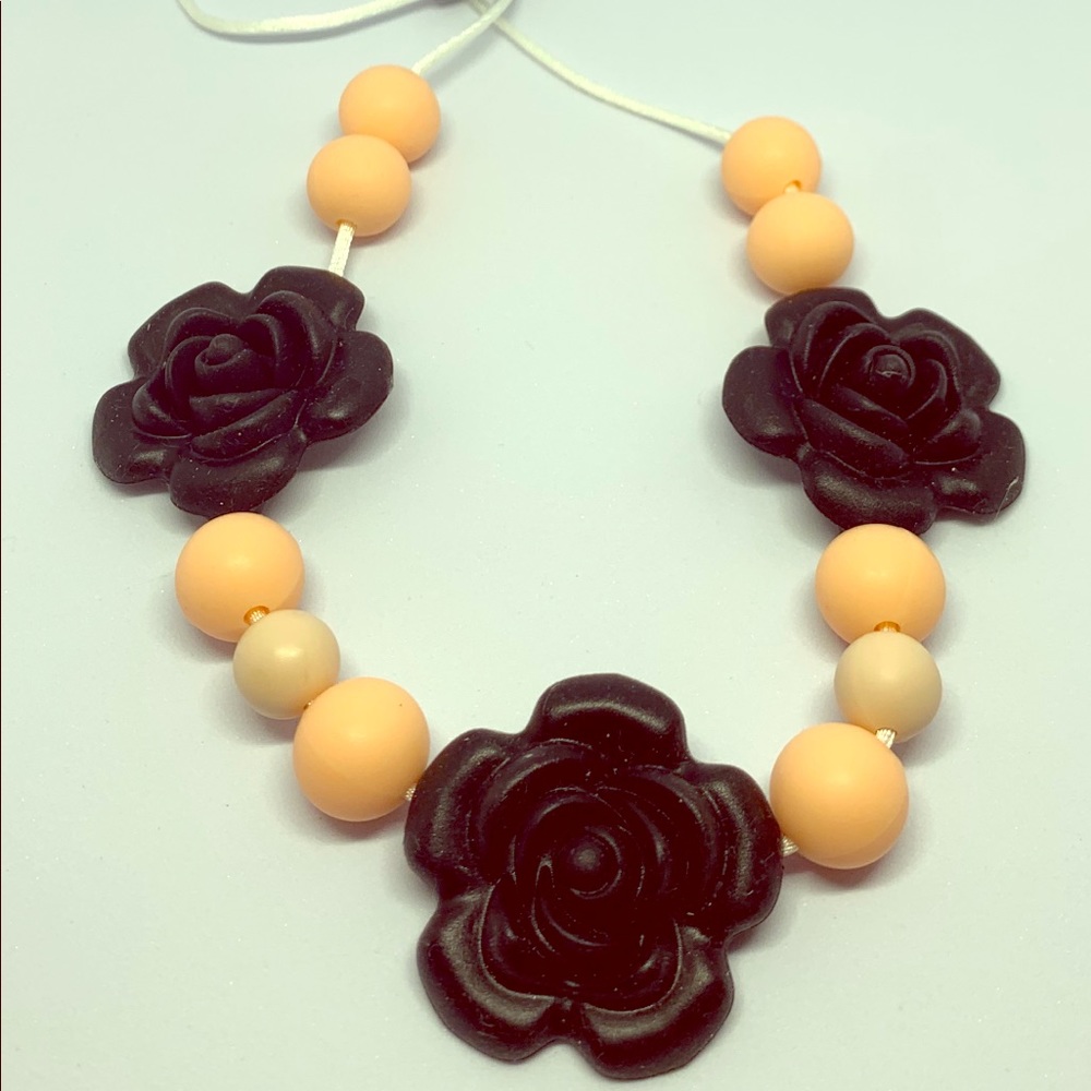 Infant teething necklace